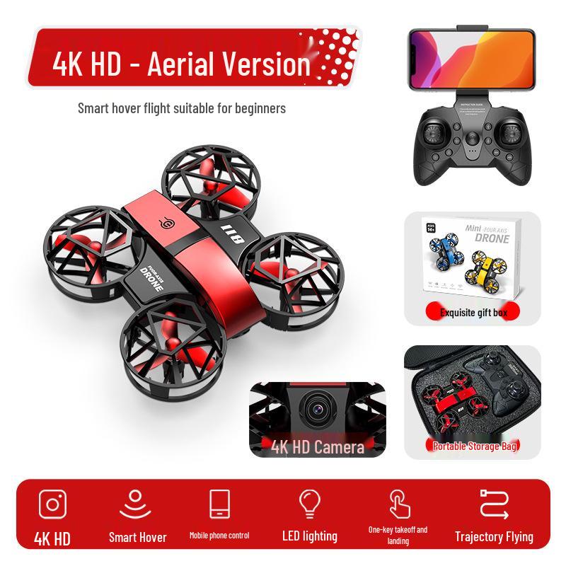 Mini Drone: Entry-Level HD Aerial Photography Remote Control Toy for Kids
