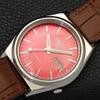 JAPAN 7009A VINTAGE SEIKO 5 AUTOMATIC MENS RED COLOR DIAL WATCH a701387-5 R206a-a701387