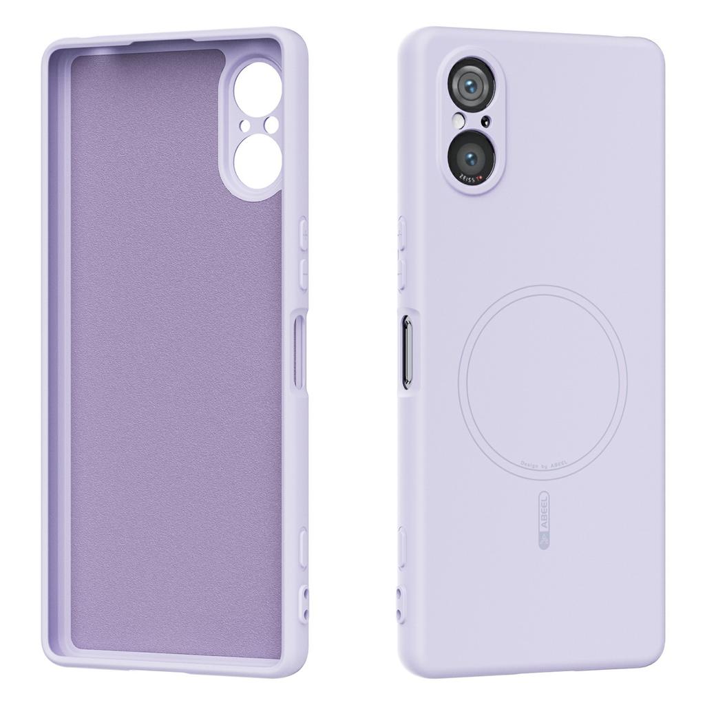 ABEEL For Sony Xperia 5 V Magnetic Case Skin Touch Liquid Silicone Phone Back Cover