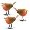 Decorative Bird Sculptures for Bedroom Rustic Metal Birds Decoration, Outdoor Garden Statue Ornaments, Unique Statues Birthday Gifts Distressed