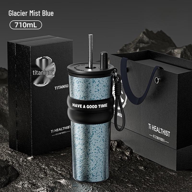 OLOEY Portable Titanium Insulated Tumbler