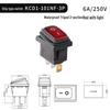 Lang KCD1-101 201 Rocker Switch: 2/3 Pins, 2 Positions, Illuminated Button