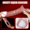 Adult Goods Cock Sleeve Dick Sleeve for Men Silicone Reusable Delay Ejaculation Penis Sleeve for Men Cock Ring Sex Toys