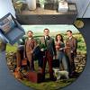 All Creatures Great and Small,Round Area Rug,Carpet Rug for Living Room Bedroom Sofa Playroom Decor,Non-slip Floor Mat