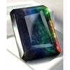 Emerald Cut Natural Ammolite Doublet Opal-Like 28-30 Ct Beautiful Gemstone