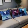 Hollow Knight Pillow Covers Cartoon Sofa Decorative Home Double-sided Printing Short Plush Cute Cushion Cover