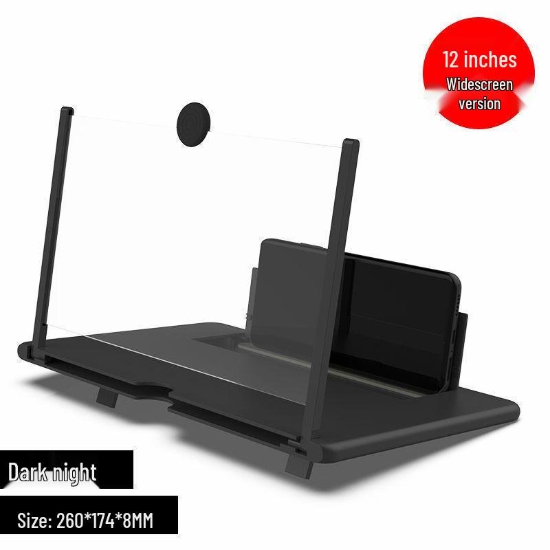 Portable 10-12 inch HD Mobile Phone Screen Magnifier with Stand