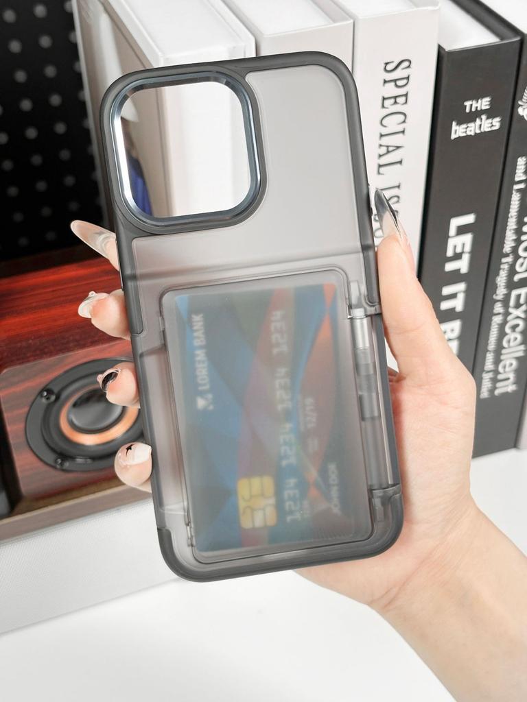 New Product for IPhone16 ProMax Card Case, Skin Friendly Feel, Card Insertion Anti Drop Protective Cover, Ins Style