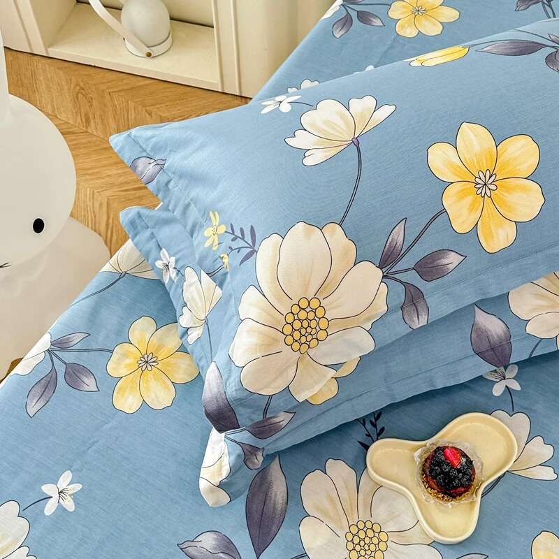 100% Cotton 1PC Floral Pillow Cover, Bedding Pillowcase Bedroom Home Décor Cushion Cover, Custom Sizes Bed Pillow Cover 51x76cm