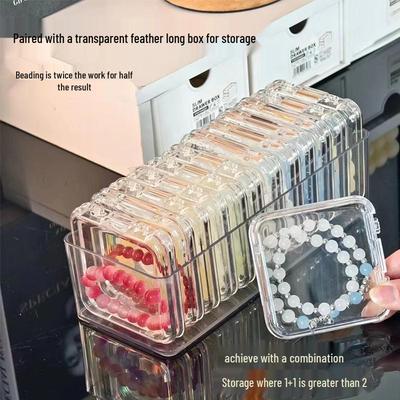 Portable Anti-Oxidation Transparent Acrylic Jewelry Storage Box for Bracelets and Chains