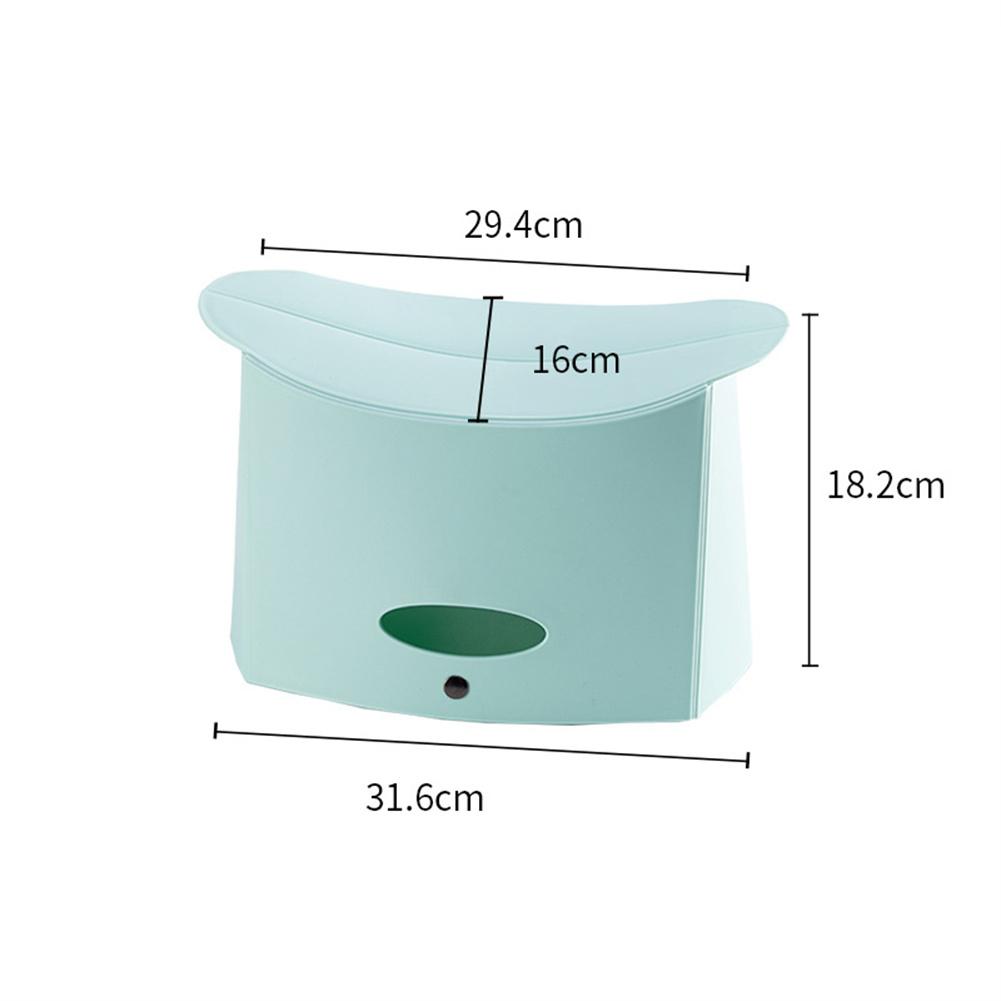 Outdoor Convenient Folding  Stool Mini Lightweight Portable Handle Design Comfortable Curved Surface Low Chair For Fishing Green #1