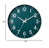 Silent Wall Clock Dark Green