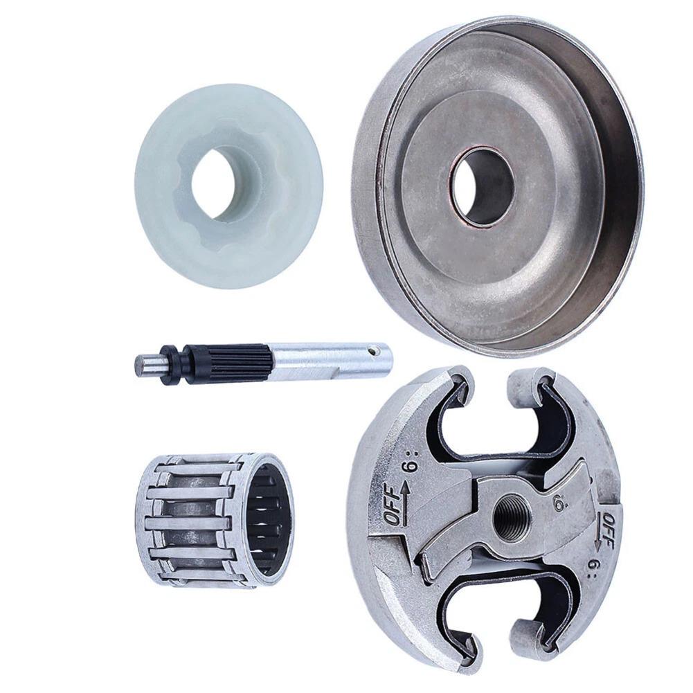 For Chain Saw Clutch Assembly for Models 340 345 350 445 450 Includes Clutch Drum Pump Pinion Pump Piston and Clutch Spring Set