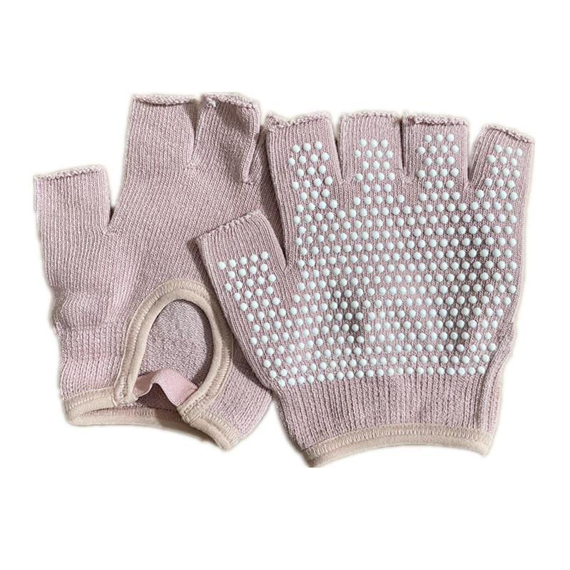 Professionelle Damen Yoga Pilates Fitness Handschuhe Handgriffe Rutschfest Baumwolle Warm Schweißfest für Fitnessstudio Übung Training