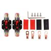 12 24V Inline Circuit Breaker, Lugs with Manual Reset Fuse Holder, Heat Shrink