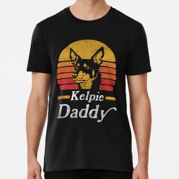 Retro Vintage Australian Kelpie Daddy TShirt Made in Australia Unisex T-Shirt L