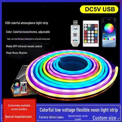 Flexibles, wasserdichtes LED-Festzelt mit 5 V Niederspannung und buntem DIY-USB-Lichtstreifen für den Außenbereich