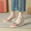 Women's Cross-Border Wedge Sandals - High Heel, Thick Platform, Casual Outdoor, Hemp Braid Fisherman Style