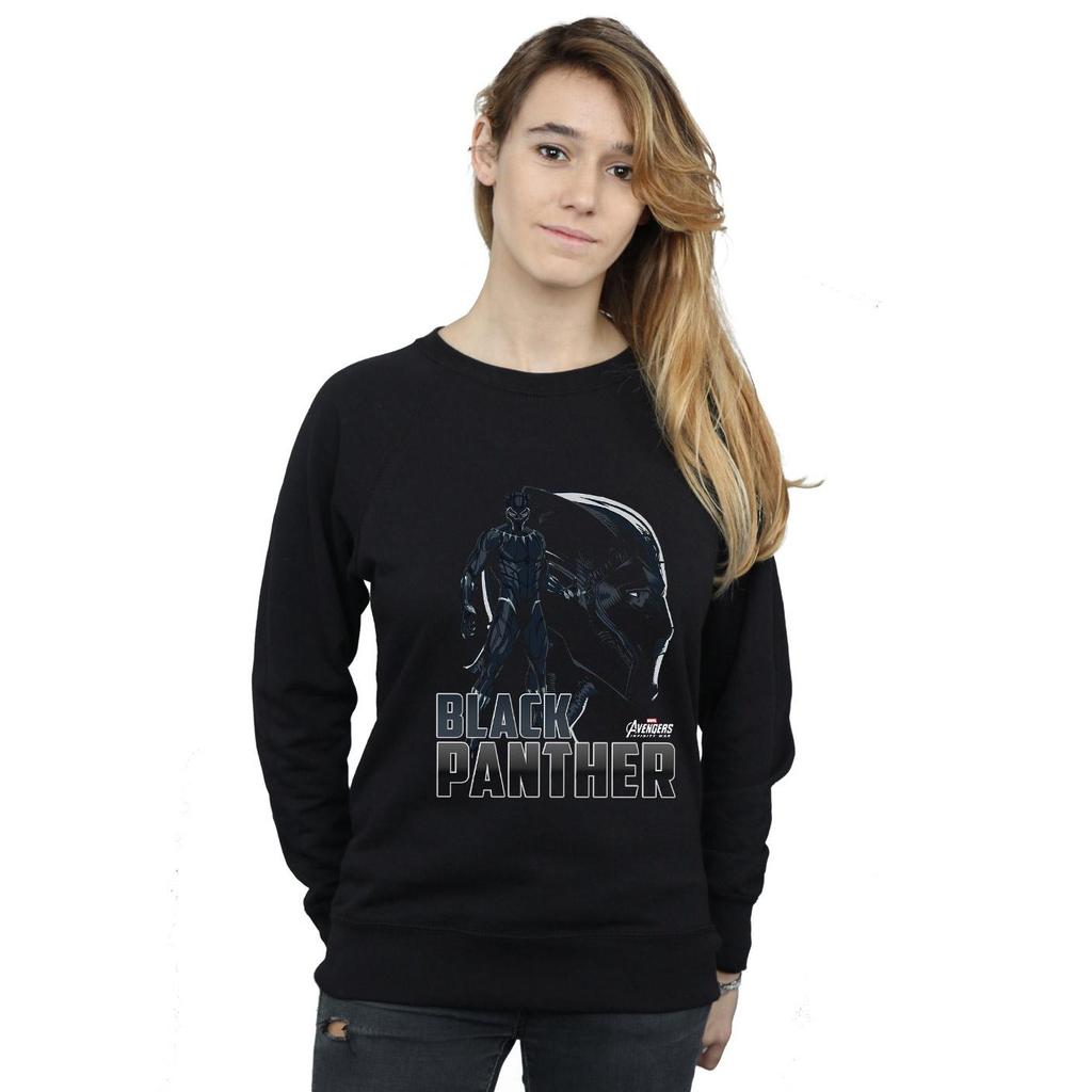 Marvel Womens/Ladies Avengers Infinity War Black Panther Character Sweatshirt