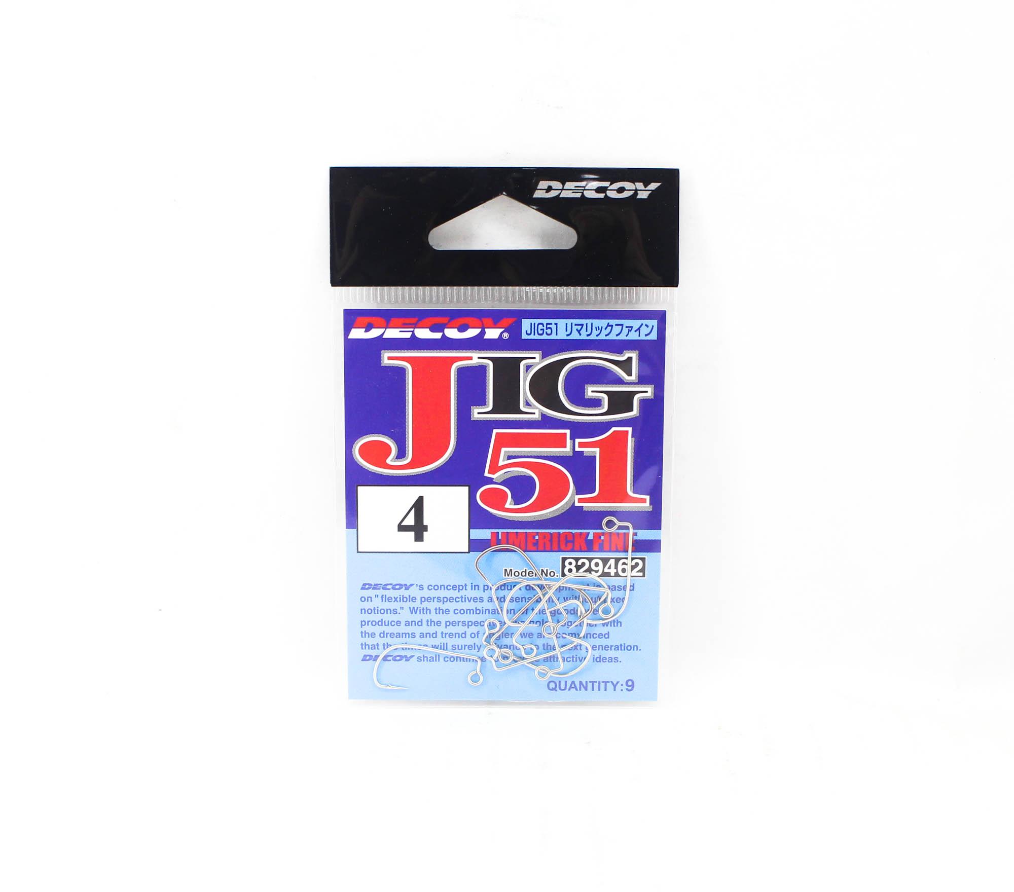 

Decoy Jig-51 Крючок Limerick Fine Jig, размер 4 (9462)