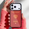 Russian Passport Flag Phone Case for iPhone 17 Air 16e 15 14 13 Pro Max Back Cover for 12 11 Pro Coque