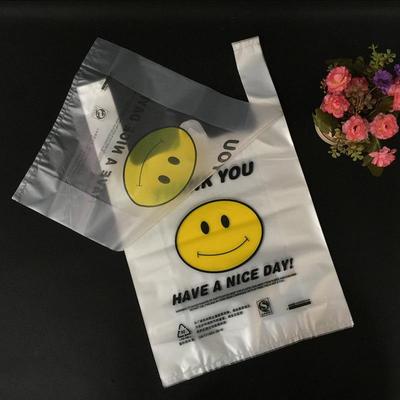 50 Smiley Face Food-Grade Shopping & Takeaway Bags - Medium Size