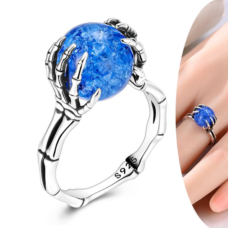 Rings for Women Authentic copper Ring Gold Plated Heart Bow Skull Hand Holding Bead Zircon Ring Engagement Wedding Jewellery