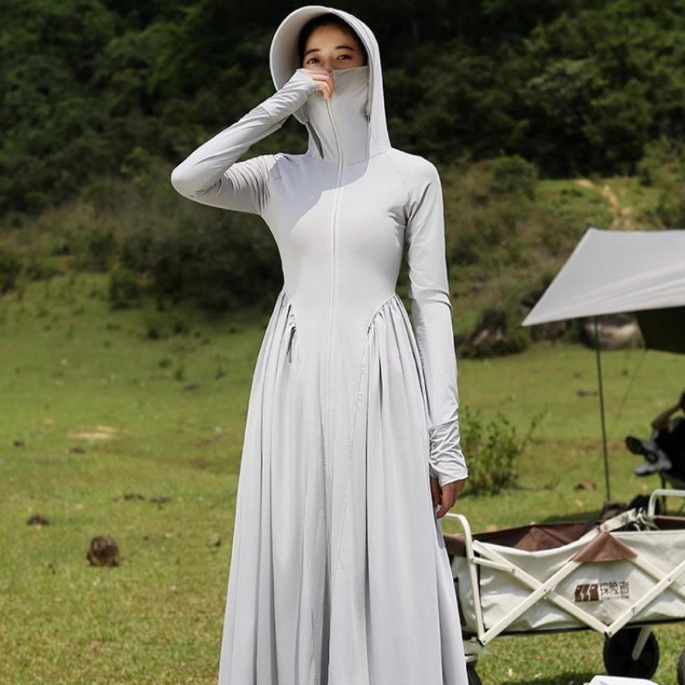 Breathable Sun Protection Clothing Lightweight Sunscreen Dress Fashion Women's Hoodie  Summer
