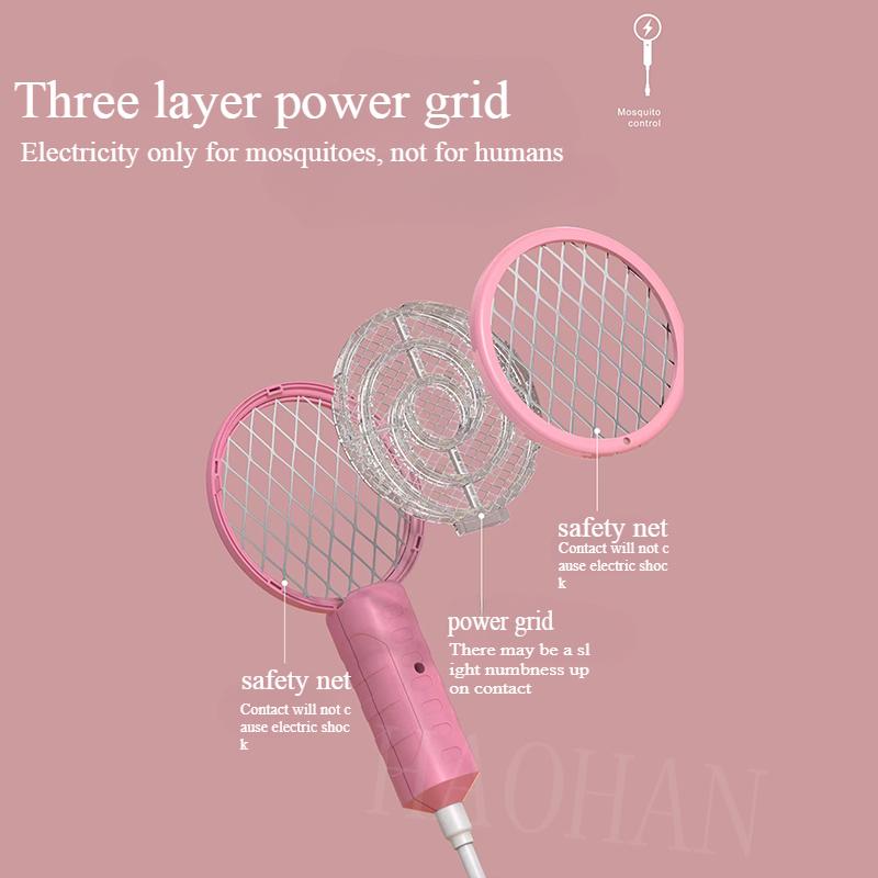 1pc USB Durable Mosquito Swatter,UV Lamp Mosquito Trap,Outdoor Mini Portable Mosquito Killer Lamp,with Switch