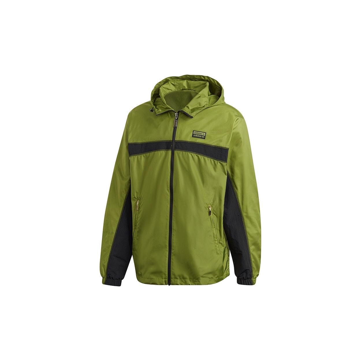 adidas originals RYV PKT WB hooded Athleisure Casual Sports Windbreaker Jacket Olive Green Men s GJ6741 L