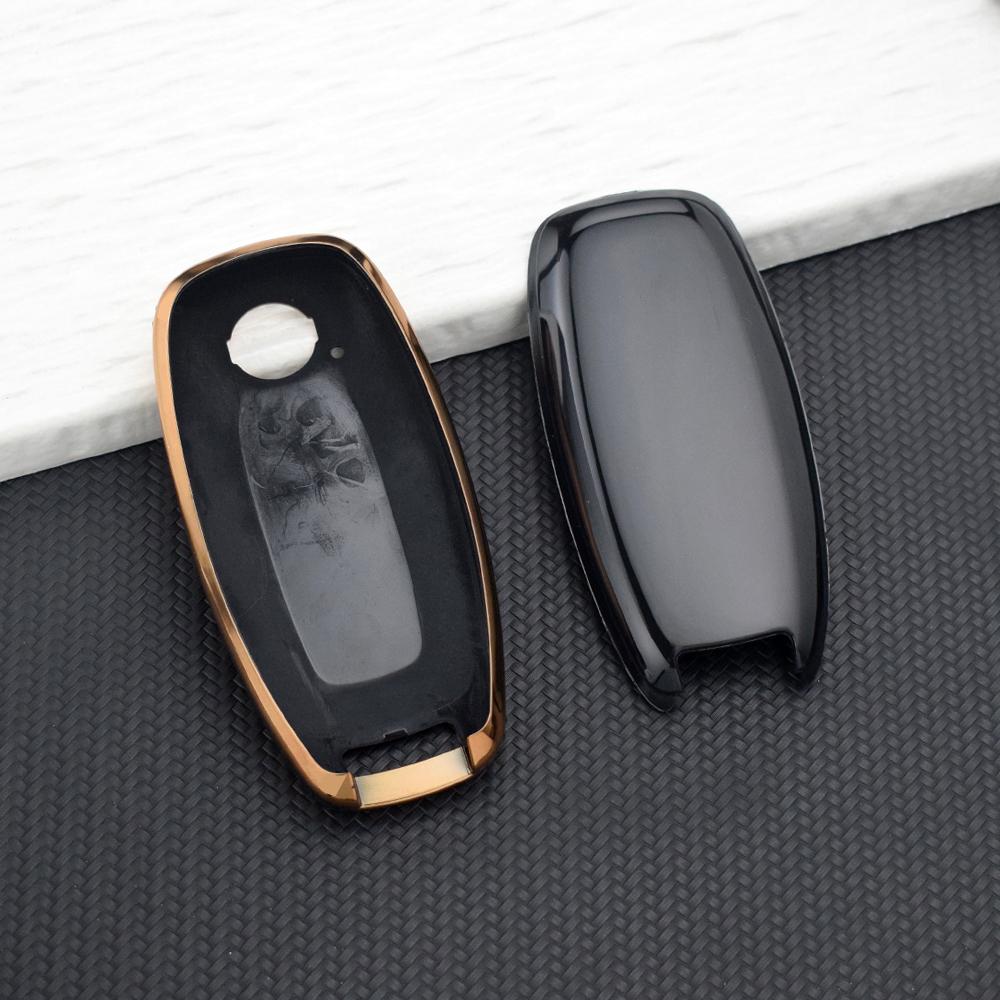 TPU Schlüsselhülle Halter für Nissan Qashqai J12 Juke Teana X-trail T33 Kicks Altima Ariya 3 Tasten Weiche Schale Fob Abdeckung Schlüsselanhänger