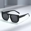 Square Frame Sunglasses Women UV400 Protection Cycling Driving Street Style Fashionable Oversized Eyewear