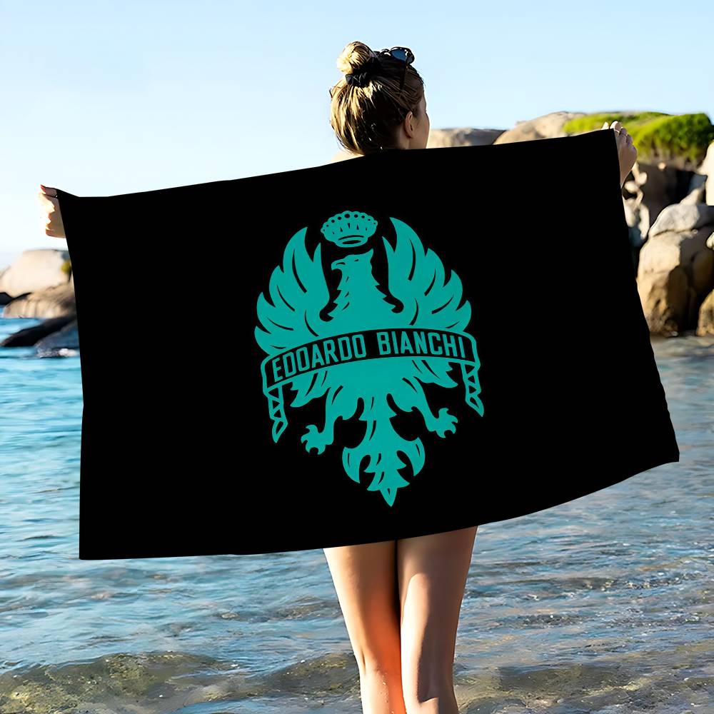 B-Bianchi Bike Logo Beach Towel For Kids Bath Towel Pool Towel Vacation Gift Picnic Towel Party Gift
