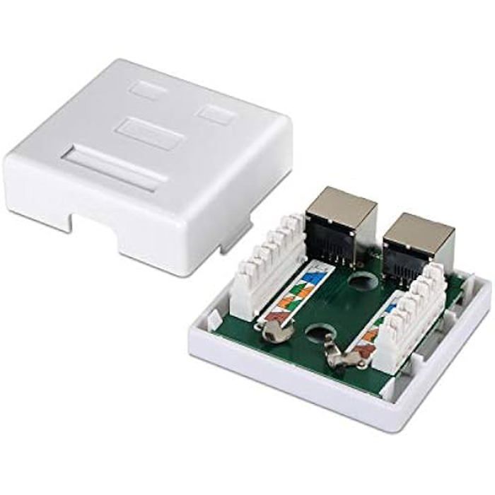 AISENS A139 – 0304 – RJ45 Surface Rosette White