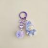 Keychain Change Baby Cute Grain Car Bag Pendant Mini Sitting Flocking Mobile Phone Chain Pull