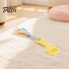 Natural Bite Resistant Pet Toys Spatula Shaped Dog Chew Toy with Braided Fabric Rope, Interactive Puppy Teething Indestructible Tug Toy, Molar