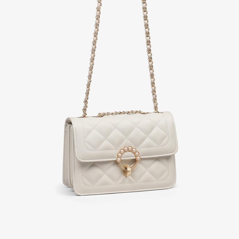 

Сумка Женская 2025 Новая Сумка Через Плечо Маленькая Квадратная Сумка Премиальная Цепочка Кожаная На Плечо Женская Сумка Багаж a