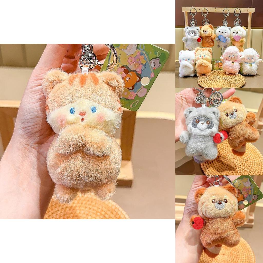 Jinnew Cute Cat Plush Keychain With Keyring For Gift And Collection