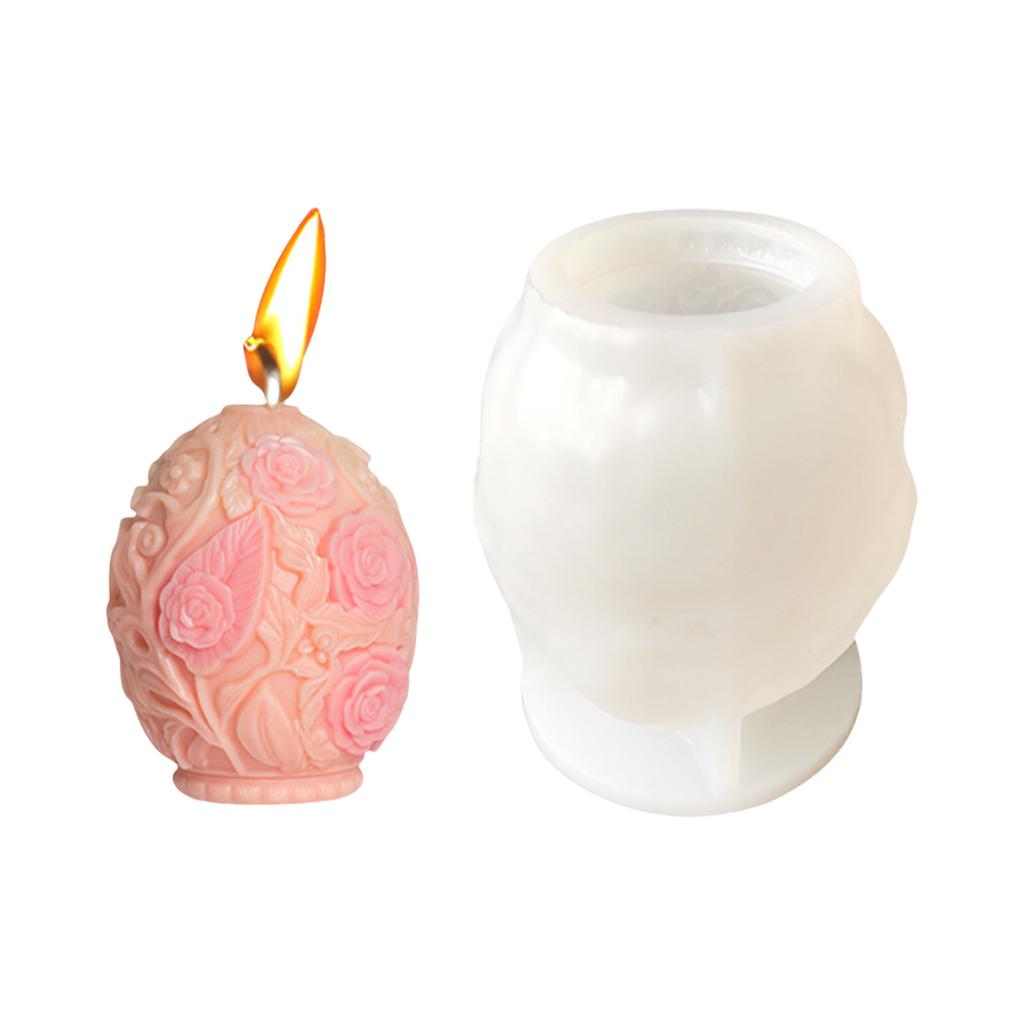 Tulip Egg Shaped Candle Mould Silicone Molds Ornament Molds Castings Molds Easter Plasters Molds Craft Supplies