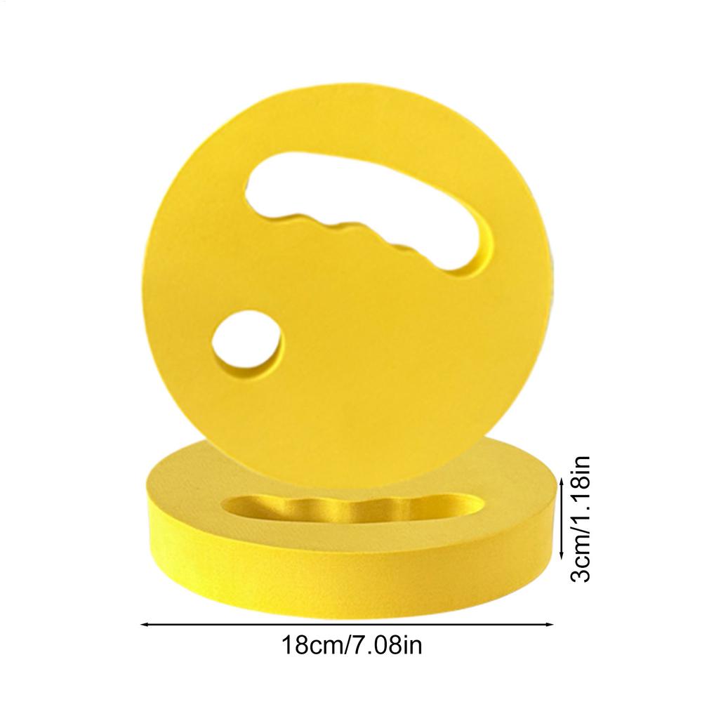 

2pcs Water Exercise Discs EVA Foam Lightweight Buoyancy Swimming training Fitness Disc Pool Workouts Aid With Ergonomic Grip жёлтый
