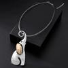 Peach Heart Pendants Sweater Chain Alloy Women OL Long Snake Bone Necklace Charm Jewelry