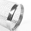 Stainless Steel Barbecue Cooking Grate Mesh Rotation Cylinder Cage Camping Picnic Cookware Outdoor Round BBQ Net Tube Campfire Grill Rolling Basket