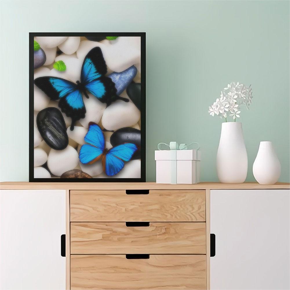 Diy Diamond Painting Butterfly Animal Full Round Embroidery Cross Stitch Handmade Painting Art Gift Home Decor 30x40cm/12x16inch