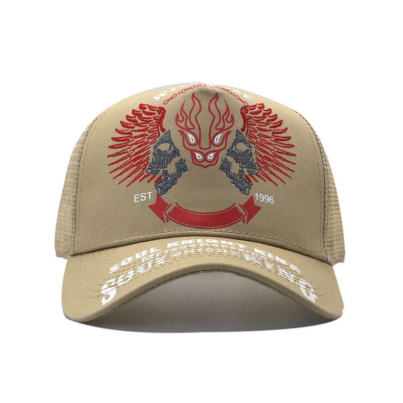 European and American soul rider wings mesh American locomotive cap truck driver hat breathable baseball cap