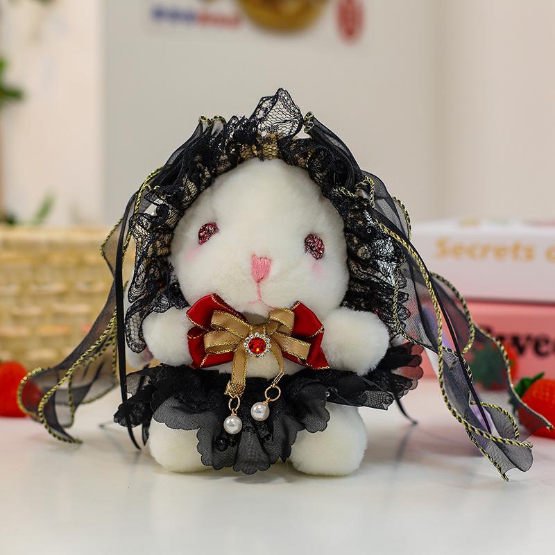 Super Cute Lolita Rabbit Plush Pendant for Best Friend Birthday Gift Sakura Rabbit Confession Doll Backpack Hanging Decoration