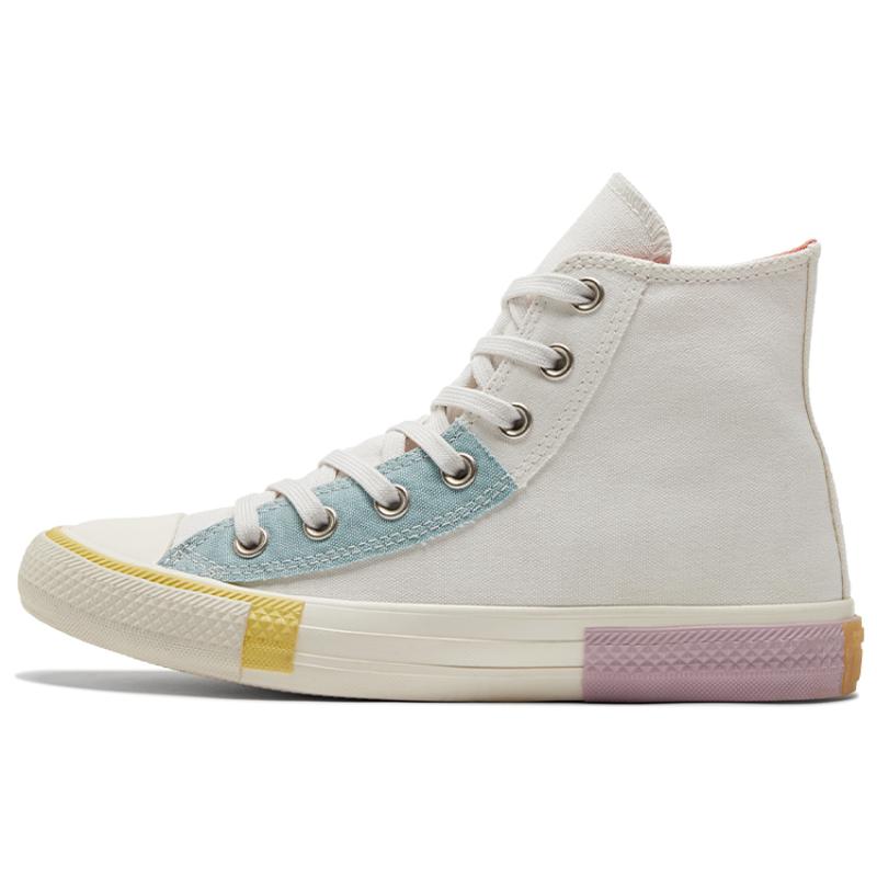 Converse Chuck Taylor All Star Trendy Non-slip Wear-resistant High-top Canvas Shoes Beige Women's