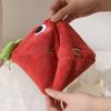 Double-thickness Hand Towel Kawaii Fruit Shape Hanging Towels Absorbent Hand Towels for Bathroom Kitchen Children's Towel