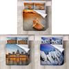 High Definition Digital Printing 3-piece Bedding Set For Usa Size Bed Sheet