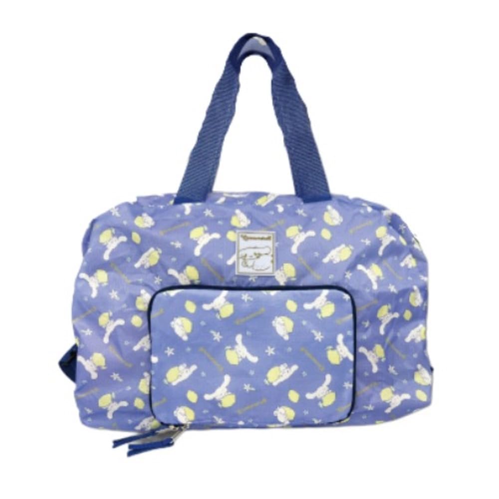 Hatayama Shoji Folding Boston Bag, Fruit Hug, Cinnamoroll, Size: H34 X W50 X D24cm (Open), H17 X W25cm (Stored), Product Code: 33202837