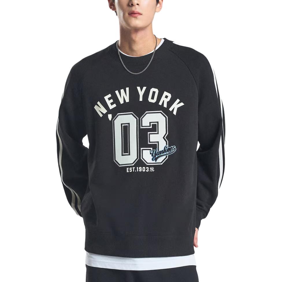 MLB New York Yankees Varsity Sportive Sweatshirt Unisex Black 3AMTV1044-50BKS